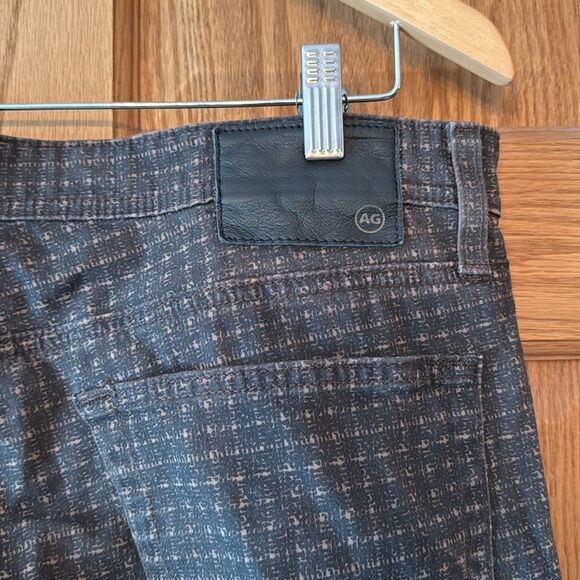 AG ADRIANO GOLDSCHMIED Everett Slim Straight Leg Check Print Pants - Picture 9 of 14